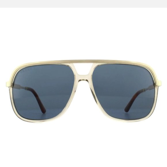 NEW GUCCI GG0200S 004 UNISEX SUNGLASSES SILVER GUCCI - Picture 2 of 7